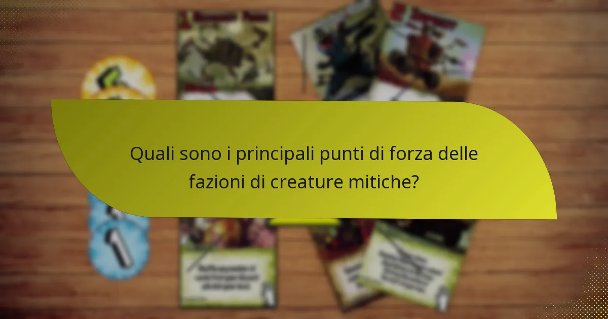 Quali fazioni di creature mitiche sono più popolari nei giochi?