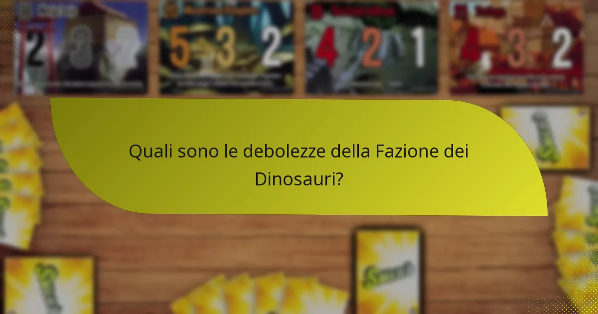 Come si confronta la Fazione dei Dinosauri con altre fazioni?